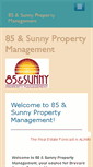 Mobile Screenshot of 85andsunnypropertymanagement.com